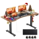 Standing Desk with Outlets（Curved） AMG005132_B_BR_US-G